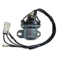 24V 100A MITSUBISHI starter relay ME707490 with black moulded housing and 10 flat blade terminals