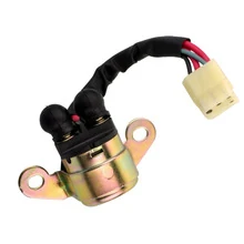 24V 100A starter relay WG9100583049 AZ9100583949 for HOWO and STEYR trucks with black moulded housing and flat blade terminals