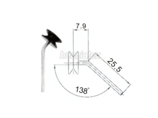 Lycra Guide Pulley for Circular Knitting Machines (Item 2) for circular knitting machines