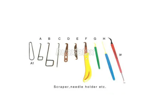 Scraper, Needle Holder, Etc. for Circular Knitting Machines