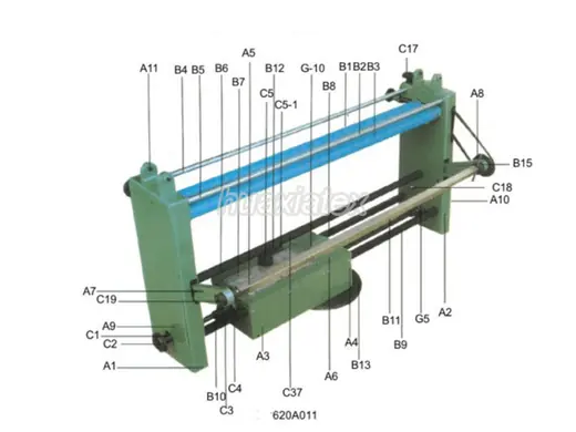 Take Down Device for Circular Knitting Machines (Item 1) for circular knitting machines