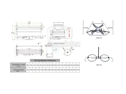 Take Down Device for Circular Knitting Machines (Item 2) for circular knitting machines