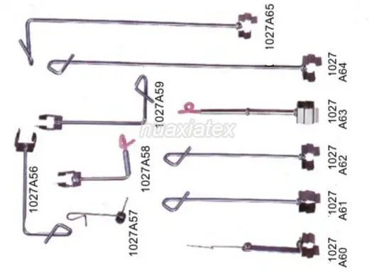 Yarn Carrier for Circular Knitting Machines (Item 12) for circular knitting machines