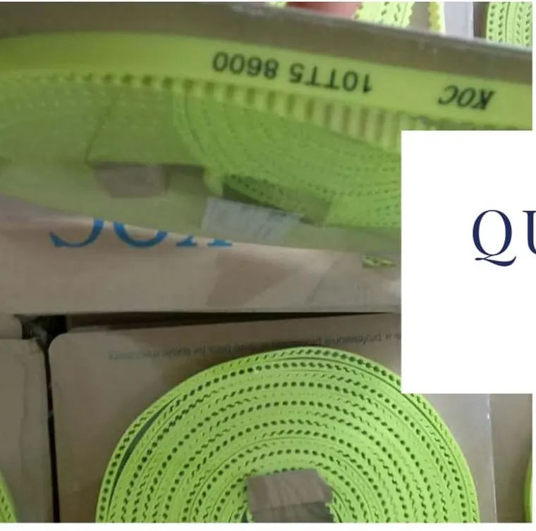 TT5 timing belts for circular knitting machines packed for shipment