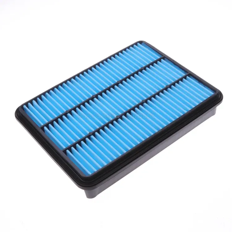 White Japanese car air filter 17801-30040 on a white background, front view showing the frame and paper element
