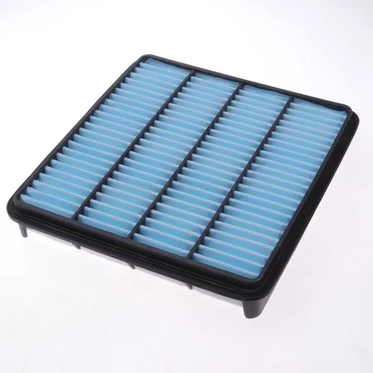 White air intake filter 17801-38030 in a plastic bag, placed on a white background