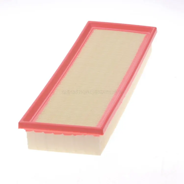 OE 13717561235 high efficiency air filter for American car, front view, white filter element