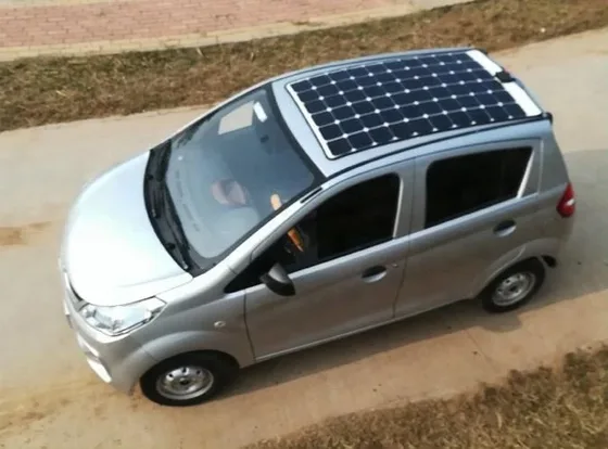 Rear view with rear lights, license plate mount, and integrated metal shell body