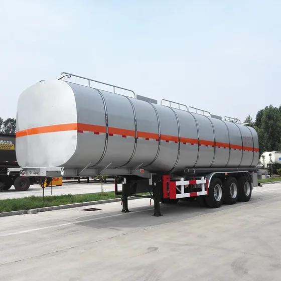 3 Axle 38cbm Edible Oil Tank Semi Trailer Edible Oil Transport Semi Trailer - photo 5