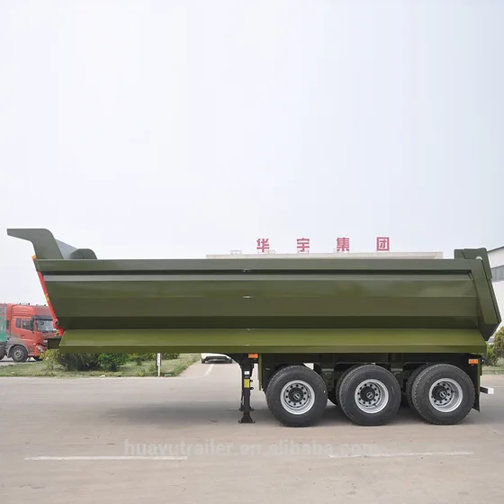 Front view of the trailer with the kingpin