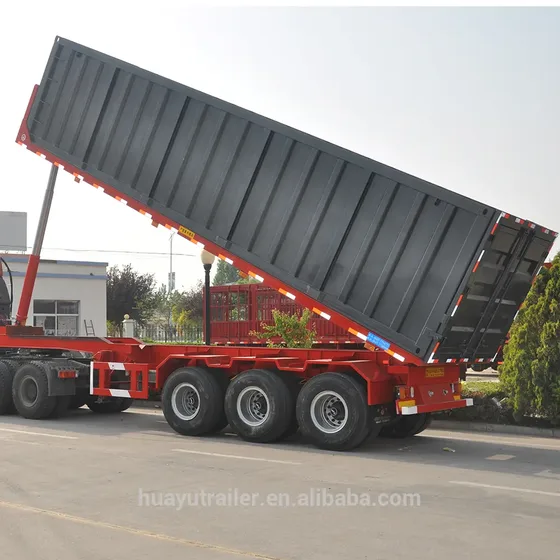 View of the trailer's chassis and suspension