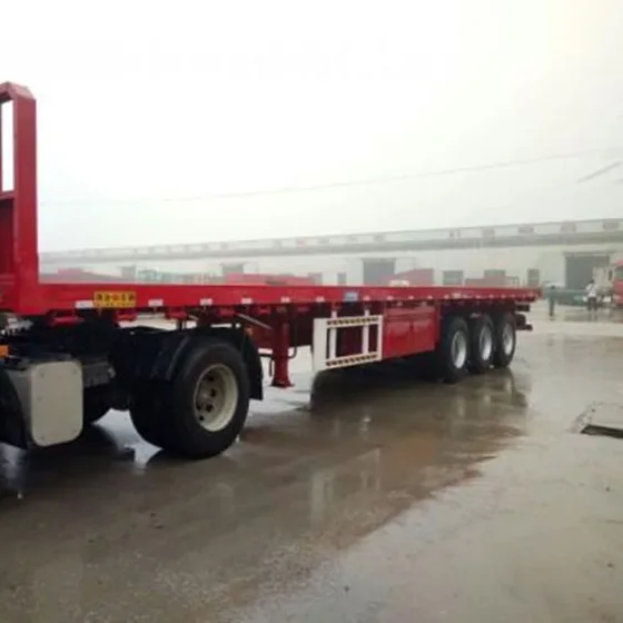 Deck detail showing Q345B steel plating and tie-down points for container securing