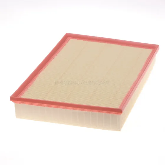 Engine air filter A0000903751 for German cars, shown in a white plastic bag inside a cardboard box