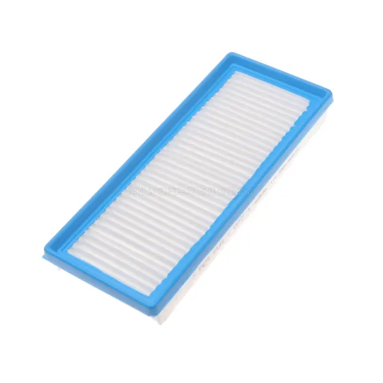 Filter placed inside a cardboard box with carton outer layer