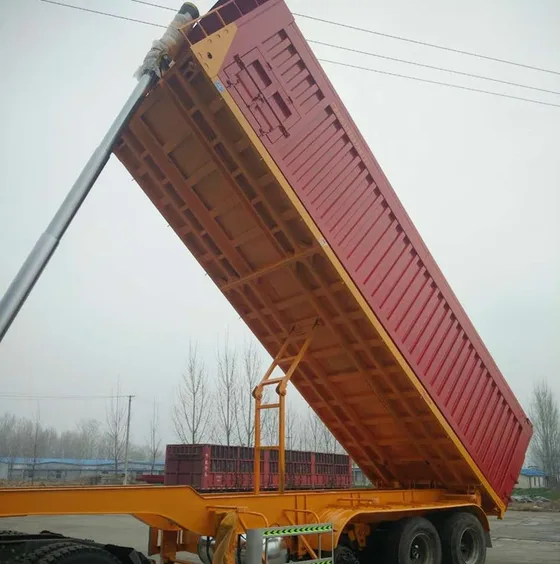 Side view showing the 8500 x 2500 x 1800mm cargo bed and leaf spring suspension