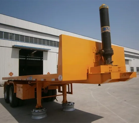 Trailer interior with steel Q345 B frame and dump bed structure