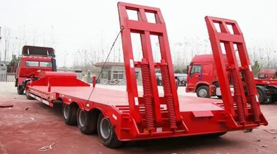 Undercarriage view showing the 13-ton Fuwa axles and leaf spring setup