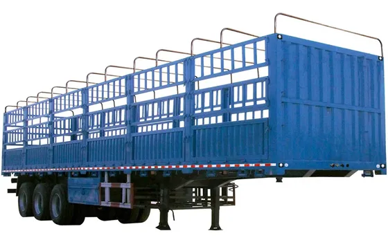 Close-up of the Fuwa-brand axle and leaf spring assembly on the trailer chassis