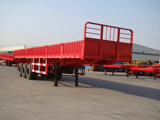 Close-up of the steel Q345B frame and welded joints on the trailer chassis