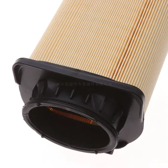 Filter placed inside a cardboard box with label showing OEM number A2740940004