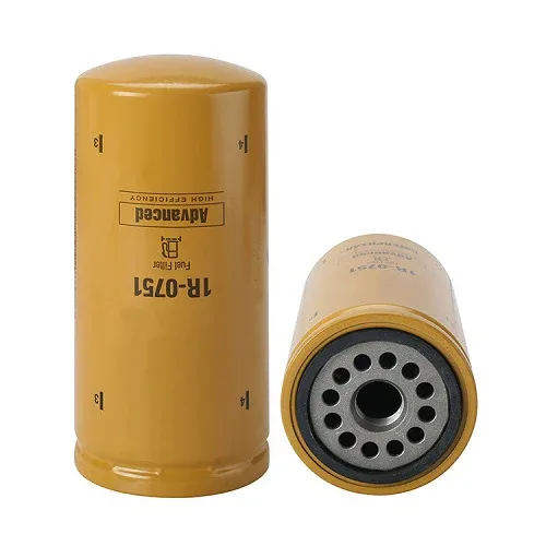 Side view of the fuel filter showing the 7/8-14 UNF thread and iron casing, placed on a white background