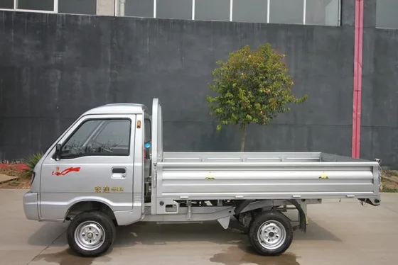 Rear view with tailgate open and cargo bed detail