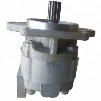 Side view of the pump showing the mounting flange and shaft end