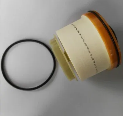 Packaged fuel filters in neutral cartons with label showing OEM number 23390-0L041