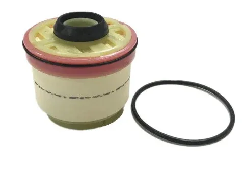 Side view of the fuel filter showing the 84mm outer diameter and end caps