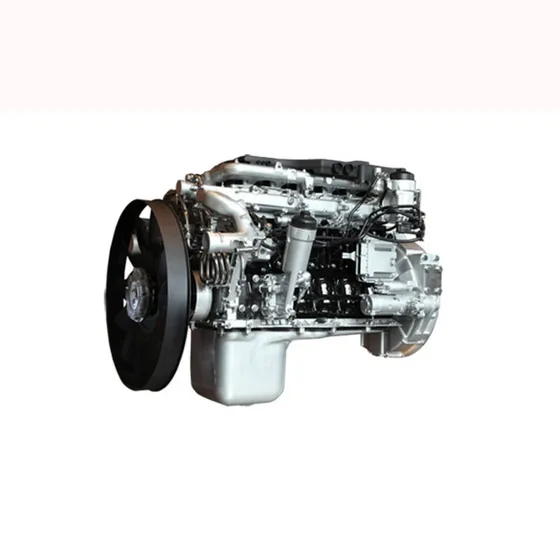 Side view of the MC07 engine showing the fuel pump and turbocharger