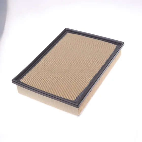 Filter packed in plastic bag inside a cardboard box, ready for shipping