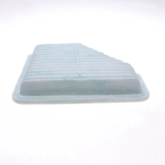 Filter placed inside a plastic bag and box, showing packaging structure