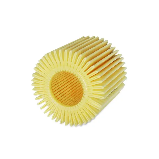 Genuine Toyota oil filter 04152YZZA1 in standard packaging, front view
