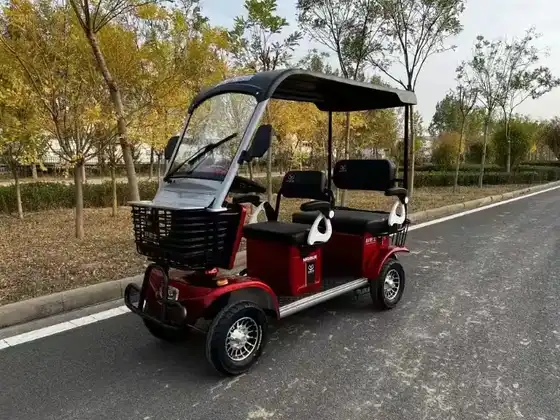 Product image of the electric tricycle wheel and brake area