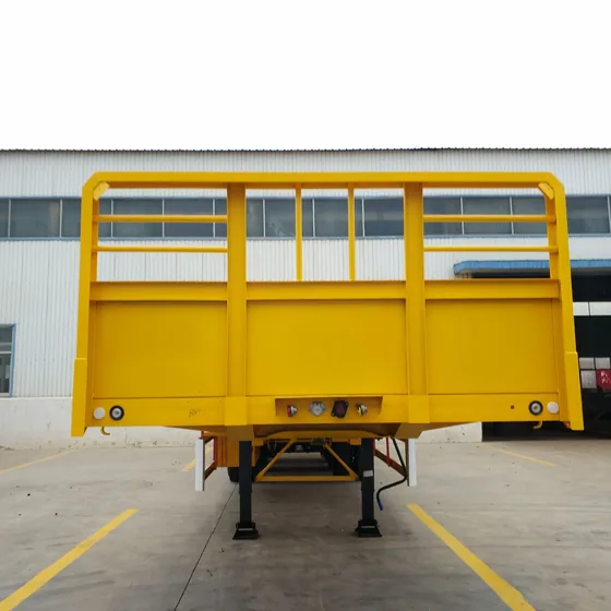Rear view with twist locks, landing gear, and LED lighting