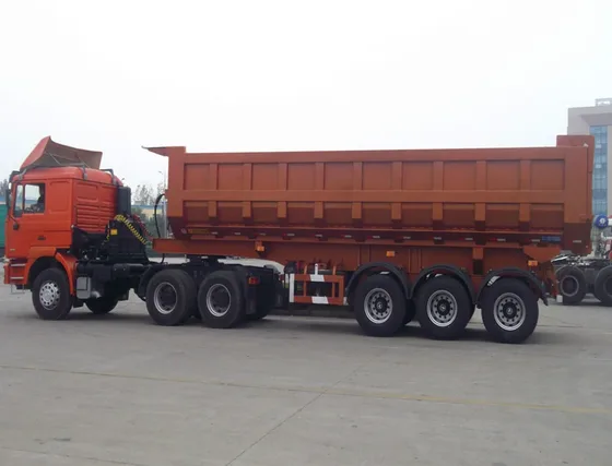 Landing gear and king pin connection on the trailer