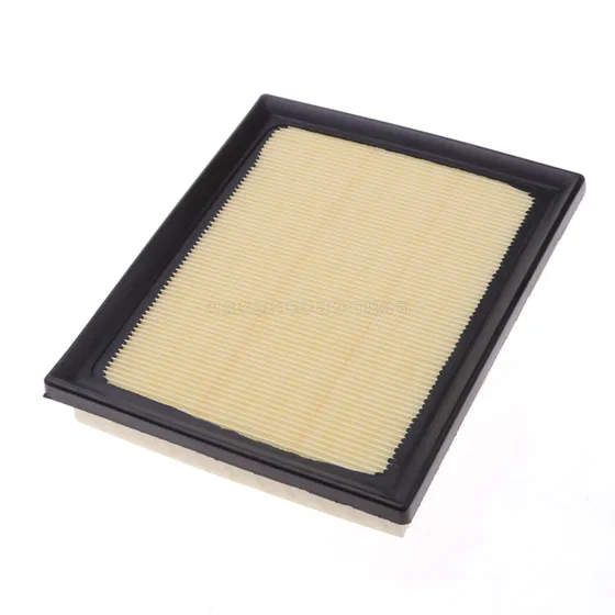 White air filter for Japanese cars, front view showing the OE number 17801-37021