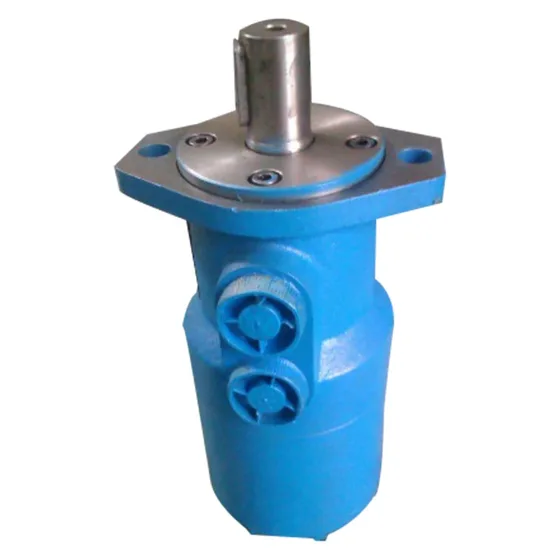 Side view of the JH series hydraulic motor showing the mounting flange and shaft