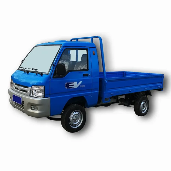 Side view of the T1 electric truck showing the 4200mm length and 145/70R12 tyres