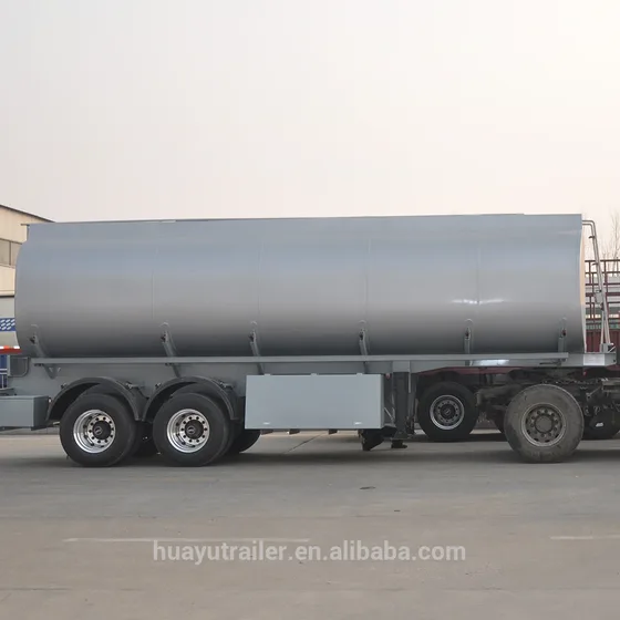 Front view of the trailer showing the 50# king pin and two discharge holes