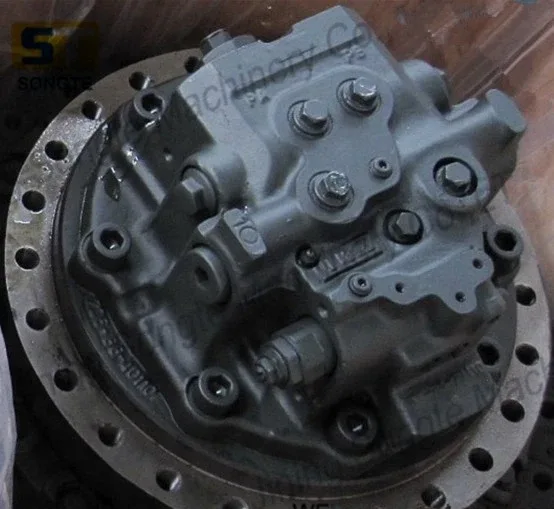 Front view of the final drive with seal kit and rotor group components visible