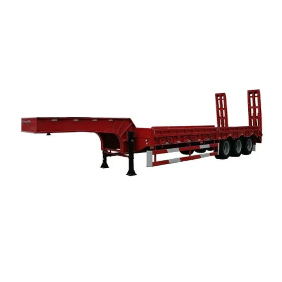 Close-up of the trailer's axles and suspension system