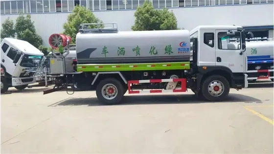 Front three-quarter view of a white Sinotruk liquid supply truck with 16CBM tank and 12R22.5 tyres