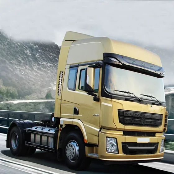 White Sitrak 6x4 RHD tractor truck parked on a yard, front three-quarter view