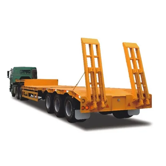 Front view showing the 13-ton Fuwa axles and leaf spring suspension