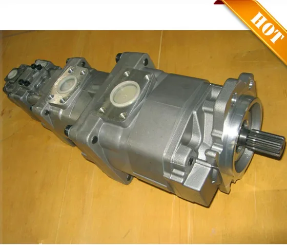 Front view of the pump with mounting flange and bolt holes