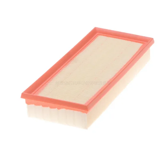 Engine air filter A1770940004 in a white plastic bag inside a cardboard box