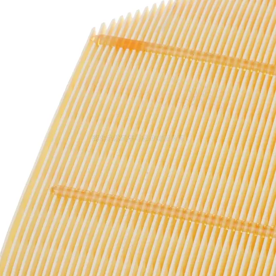 Close-up of the filter paper and frame construction