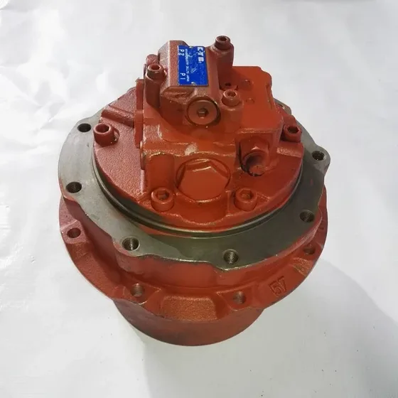 Front view of the motor showing the shaft end and seal housing