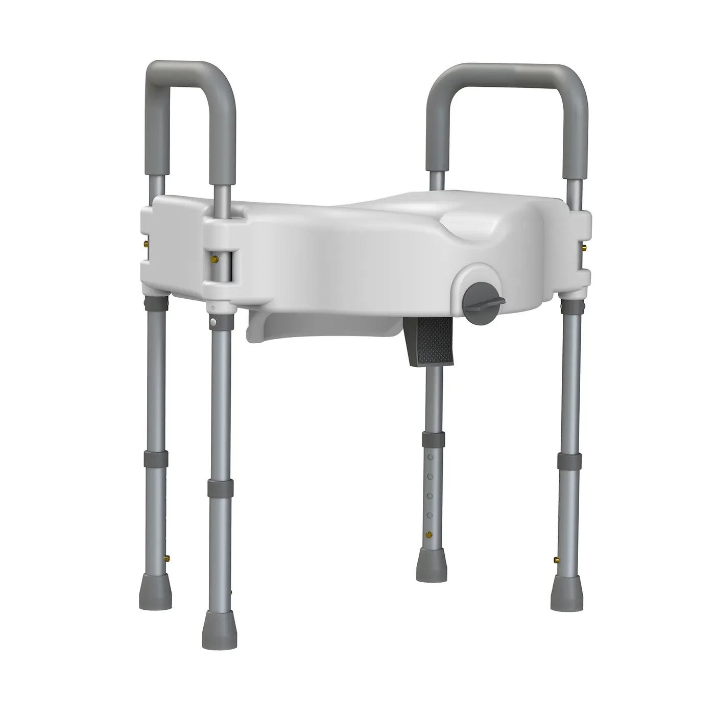 Toilet Raised Seat with Handrail